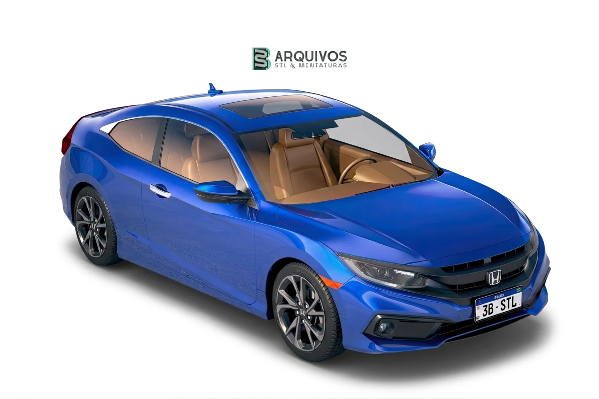 Modelo 3D STL - Honda Civic Coupe 2019 — foto 6